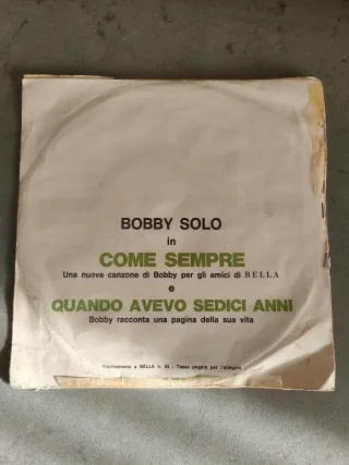 Vinile 45 giri Bobby Solo Come Sempre