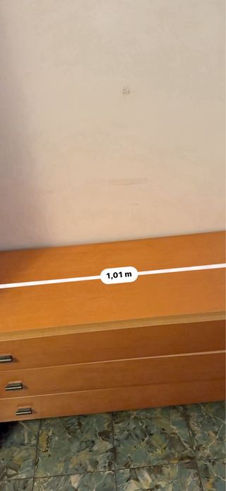 Habitación madera roble completa 105cm