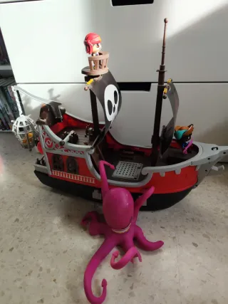 PinyPon Action Barco Pirata Ataque Kraken