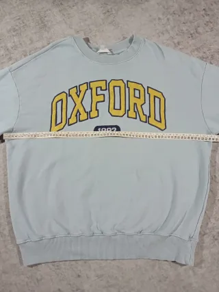 Felpa Celeste Oxford Boxy Fit Y2K