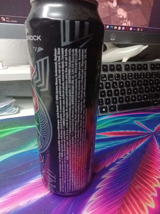 Lata cerveza AC/DC vacía