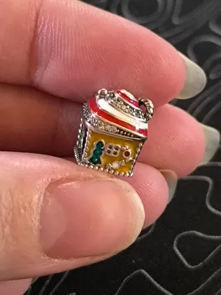 Charm Casetta Natale Argento S925