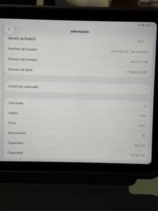 iPad mini 6 256GB Plata