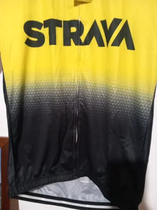 Camiseta Ciclismo Strava XXL Amarilla