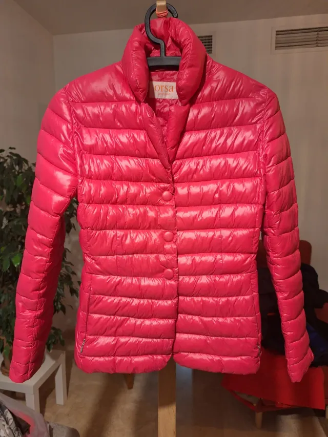 Chaqueta Orsa acolchada rosa Talla S