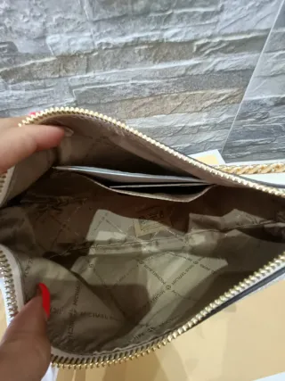 Borsa Michael Kors Beige Oro