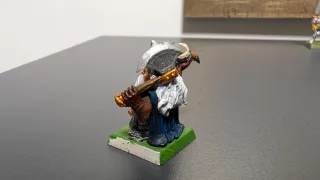 Enano Blanco Warhammer Edición Especial metal