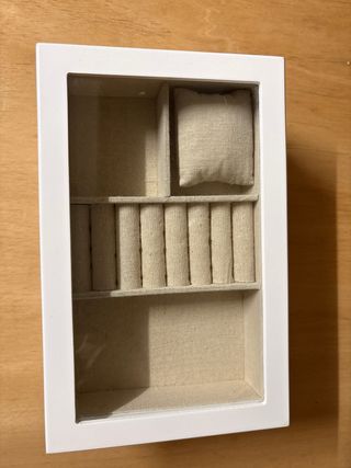 Joyero mujer blanco y beige