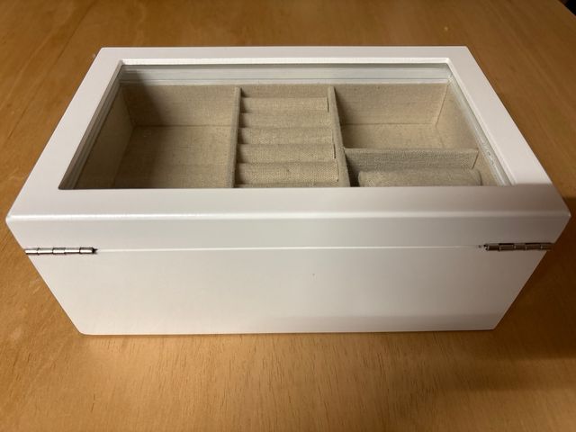 Joyero mujer blanco y beige