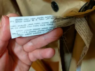 Gabardina Stradivarius Beige