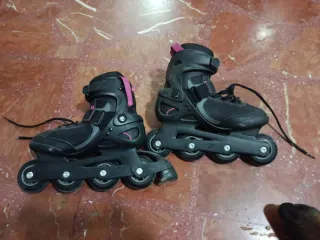 Patines en línea Oxelo negros y rosas
