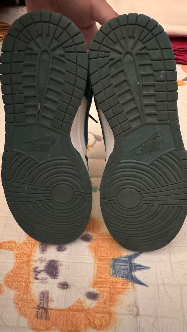 Zapatillas Nike Verdes y Blancas