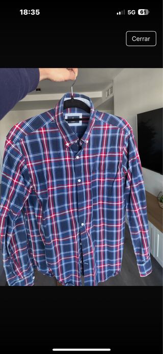 Camisa de cuadros El Corte Inglés M