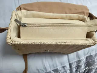 Bolso de rafia tejido mujer