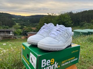 New Balance 550 Blanco/Gris Hombre ,talla 42