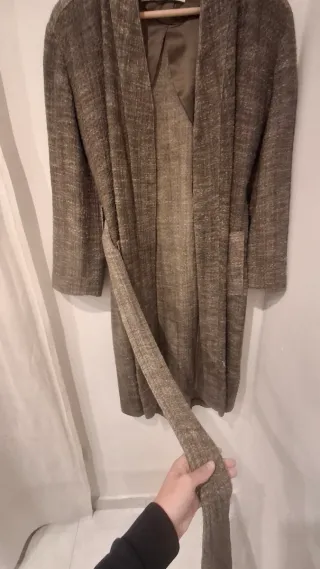 Chaqueta larga Zara estilo bata