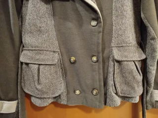 Cappotto corto Rinascimento donna marrone e beige