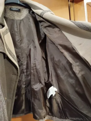 Cappotto corto Rinascimento donna marrone e beige