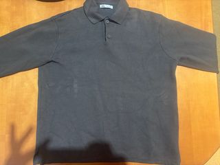 Polo Zara manga larga negro