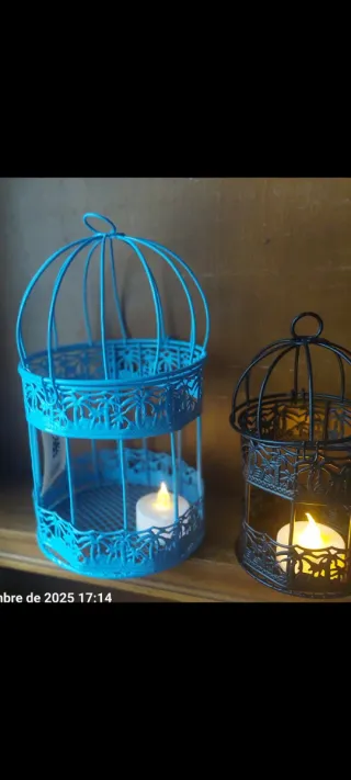 4 Jaulas Metálicas (2 medidas 18x10 y 14x8 luz LED