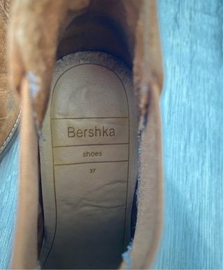 Botín tacón Bershka marrón