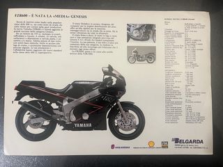 Depliant Yamaha FZR 600 anni '90