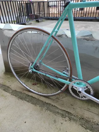 Bicicleta Fixie Peugeot Verde Menta
