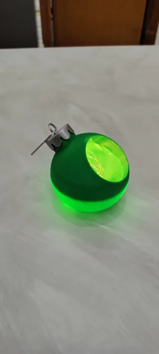 Palla di Natale Verde Luminosa