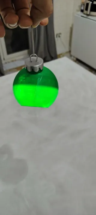 Palla di Natale Verde Luminosa