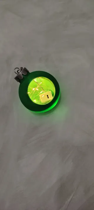 Palla di Natale Verde Luminosa