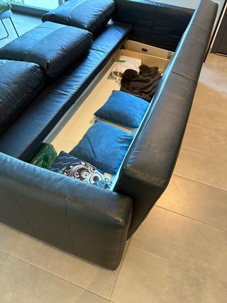 Sofá Cama 3 Plazas Ikea Friheten Negro