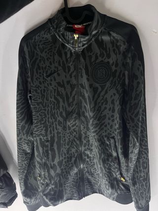 Chaqueta Deportiva Nike Hombre Gris leopardo