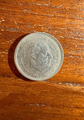 5 Pesetas Franco 1957