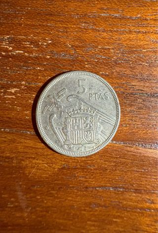5 Pesetas Franco 1957