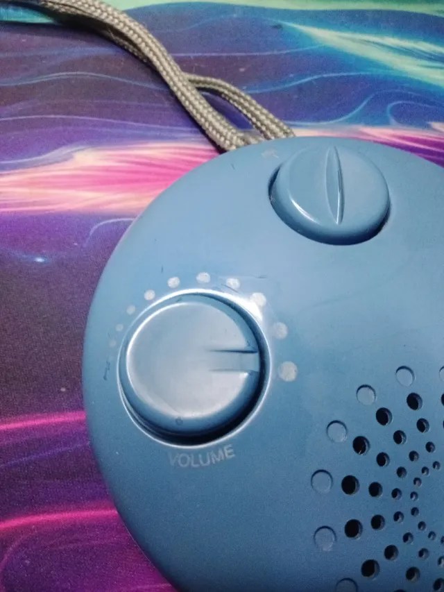 Radio de diseño azul.Am/Fm