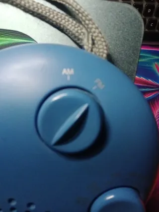 Radio de diseño azul.Am/Fm