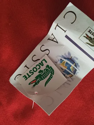 Jersey Lacoste Rojo Talla S