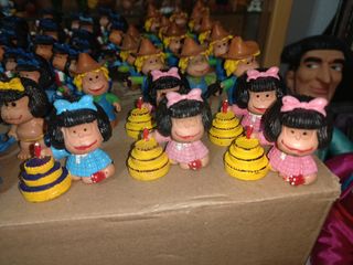 Lotazo 72 figuras Mafalda comics spain años 80 pvc