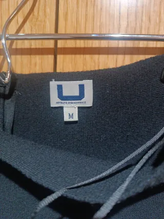 Falda Adolfo Domínguez Evasé Talla M Negra