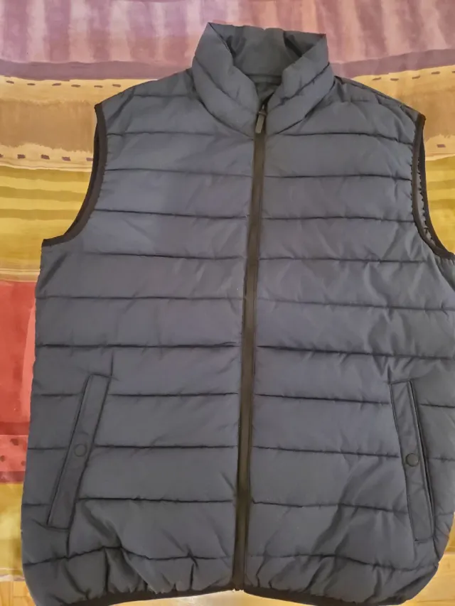 Chaleco acolchado gris Mango