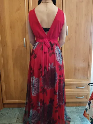 Vestido largo floral para bodas