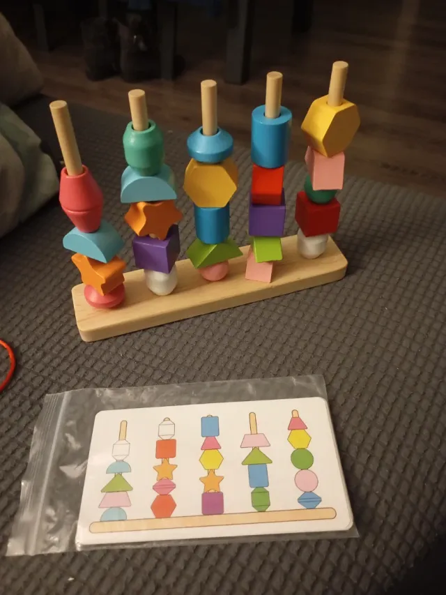 Juego de bloques de madera para niños