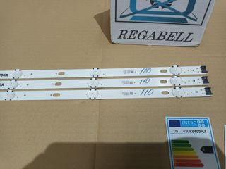 LG43UK6400PLF, KIT 3 TIRAS LED, NUEVAS (ref,110)