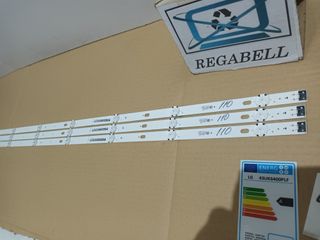 LG43UK6400PLF, KIT 3 TIRAS LED, NUEVAS (ref,110)