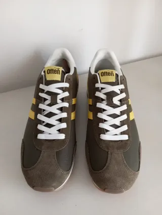 Zapatillas Pull&Bear hombre verde y amarillo