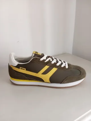 Zapatillas Pull&Bear hombre verde y amarillo