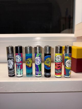 Set 7 Accendini Clipper Bulldog