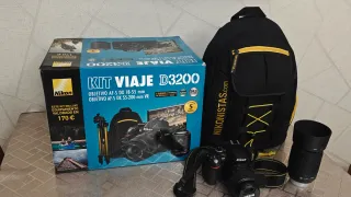 Kit Viaje Nikon D3200 + Accesorios