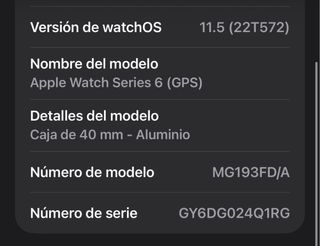 apple watch series 6 40mm (gps) (a2291) 24Q1RG