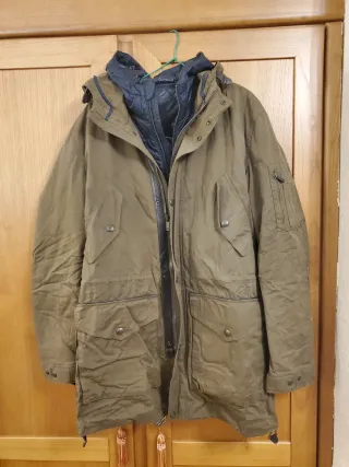 Chaqueta Massimo Dutti 2 en 1 Verde/azul